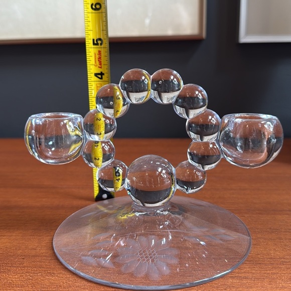 Candlewick candle holder by imperial glass - Picture 3 of 5